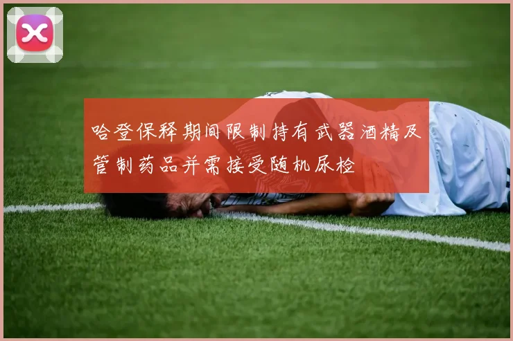 哈登保释期间限制持有武器酒精及管制药品并需接受随机尿检